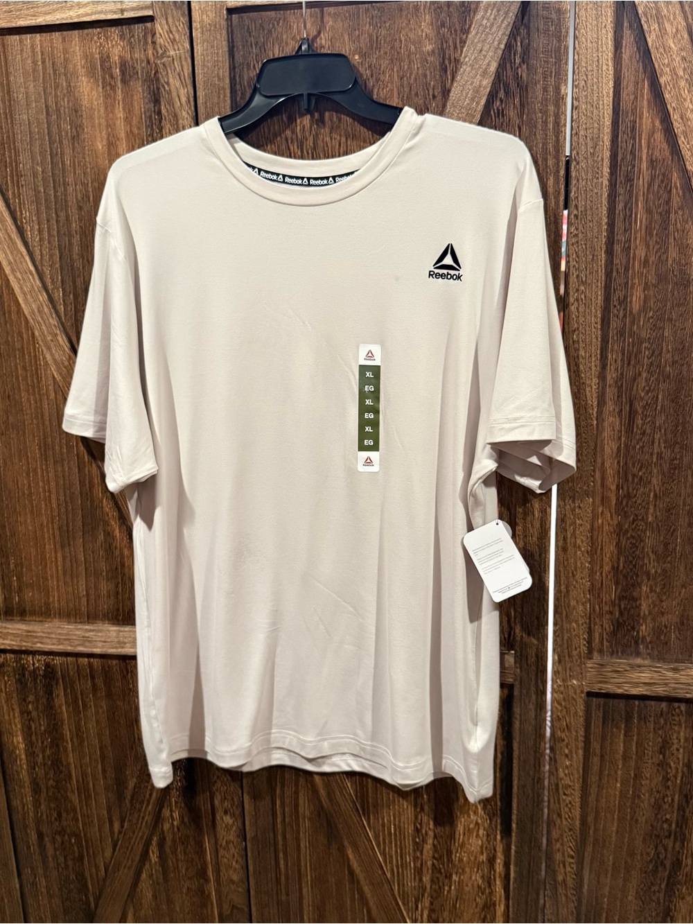 Reebok Men’s Short Sleeve Crew Tee - Beige